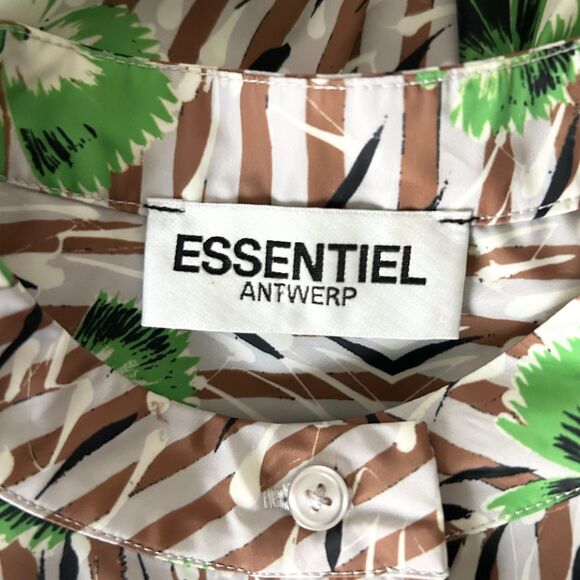 Essential Antwerp Ash Puff Sleeve Shirt Top Size EU 38 US 8/Med - Picture 4 of 6